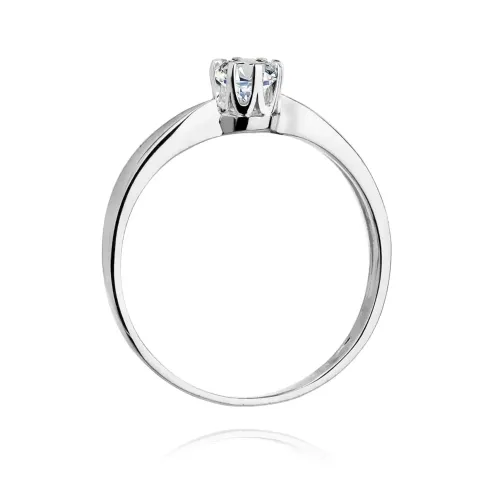 Złoty pierścionek z brylantem 0,50ct W0228