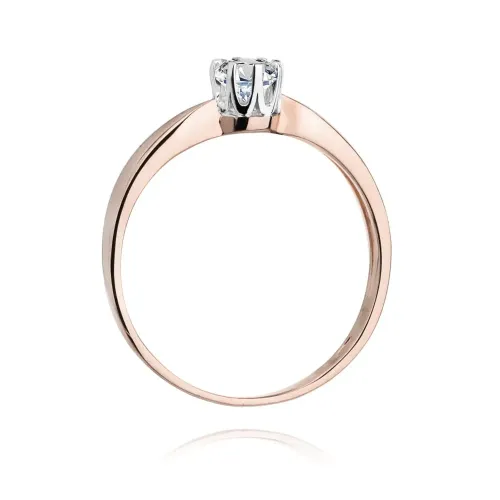 Złoty pierścionek z brylantem 0,50ct W0228