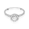 Pierścionek z diamentem 0,50ct - kamień główny, łączna masa 0,74ct   W0551