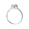 Pierścionek z diamentem 0,50ct - kamień główny, łączna masa 0,74ct   W0551