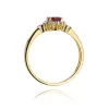 Pierścionek z rubinem 0,60ct i brylantami 0,10ct W0312