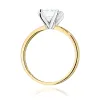 Złoty pierścionek z diamentem laboratoryjnym 2,00ct W0691