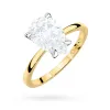 Złoty pierścionek z diamentem laboratoryjnym 2,00ct W0689