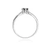 Złoty pierścionek z czarnym diamentem 0,50ct W0074