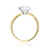 Złoty pierścionek z diamentem laboratoryjnym 2,00ct W0688