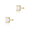 Złote kolczyki z diamentem 2x0,04ct K0055