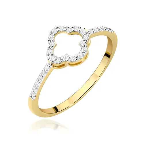 Pierścionek z diamentami 0,14ct W0686