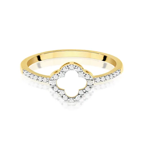 Pierścionek z diamentami 0,14ct W0686