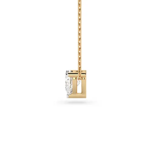 Złoty naszyjnik z diamentem 0,3ct  104-10066  HRT K