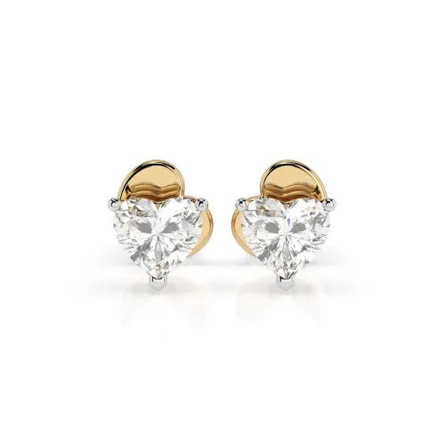 Złote kolczyki z diamentem 2x0,30ct  102-10190  HRT K