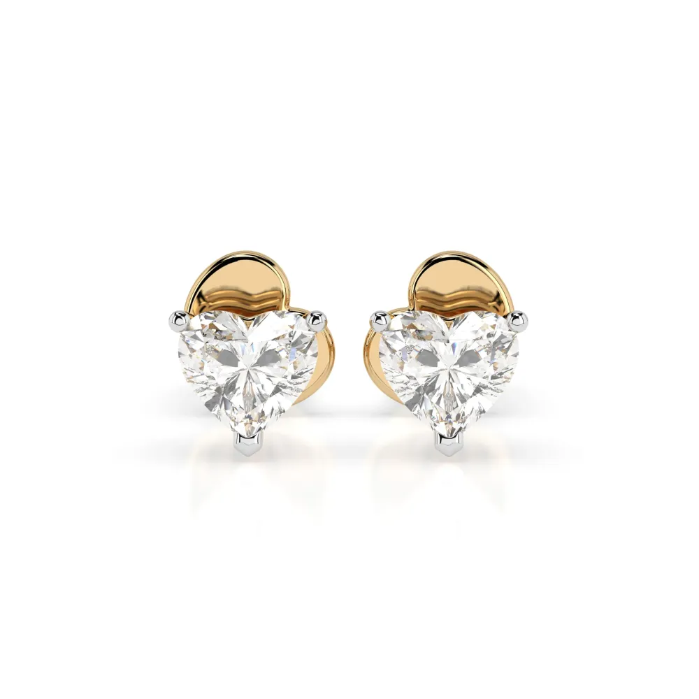 Złote kolczyki z diamentem 2x0,30ct  102-10190  HRT K