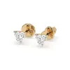 Złote kolczyki z diamentem 2x0,30ct  102-10190  HRT K