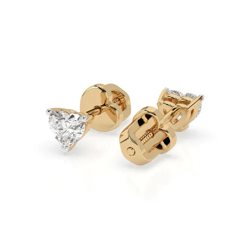 Złote kolczyki z diamentem 2x0,30ct  102-10190  HRT K