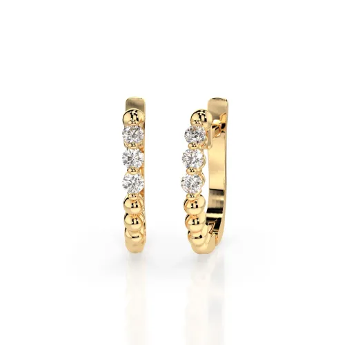 Złote kolczyki z brylantami 0,18ct 102-10019/2  (2,0) K