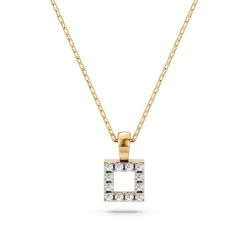 Złoty naszyjnik z brylantami 0,06ct 104-10079  K