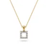 Złoty naszyjnik z brylantami 0,06ct 104-10079  K