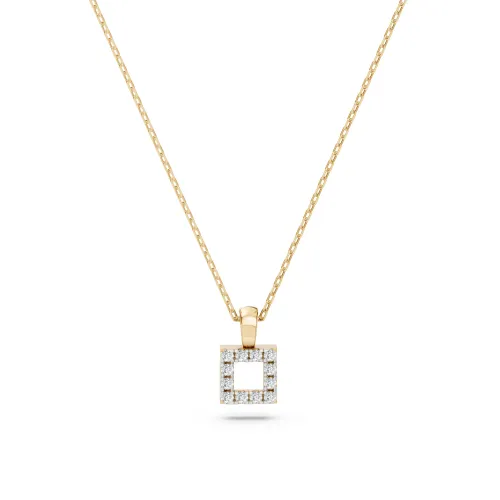 Złoty naszyjnik z brylantami 0,06ct 104-10079  K