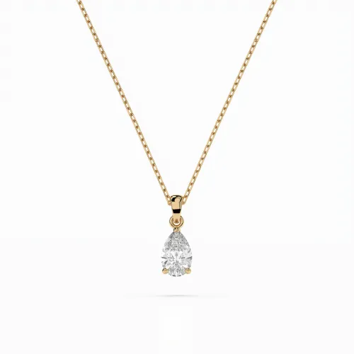 Złoty naszyjnik z diamentem 0,30ct 104-10067  (0,30)PAR  K