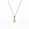 Złoty naszyjnik z diamentem 0,30ct 104-10067  (0,30)PAR  K