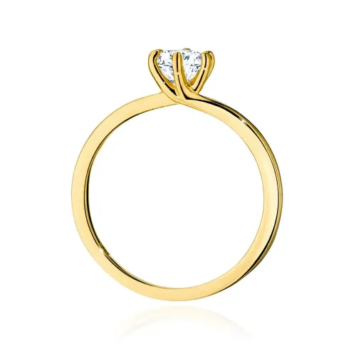 Złoty pierścionek z brylantem 0,50ct W0535