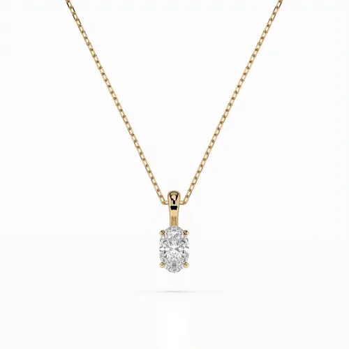 Złoty naszyjnik z diamentem 0,30ct 104-10069  (0,30)OV K