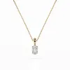 Złoty naszyjnik z diamentem 0,30ct 104-10069  (0,30)OV K
