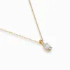 Złoty naszyjnik z diamentem 0,30ct 104-10069  (0,30)OV K