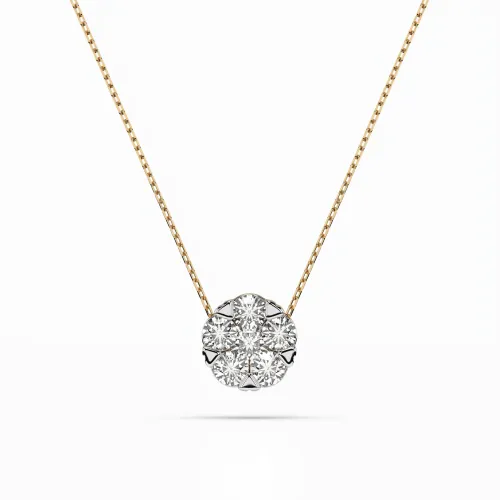 Złoty naszyjnik z brylantami 0,59ct  104-10033 (3,4) K