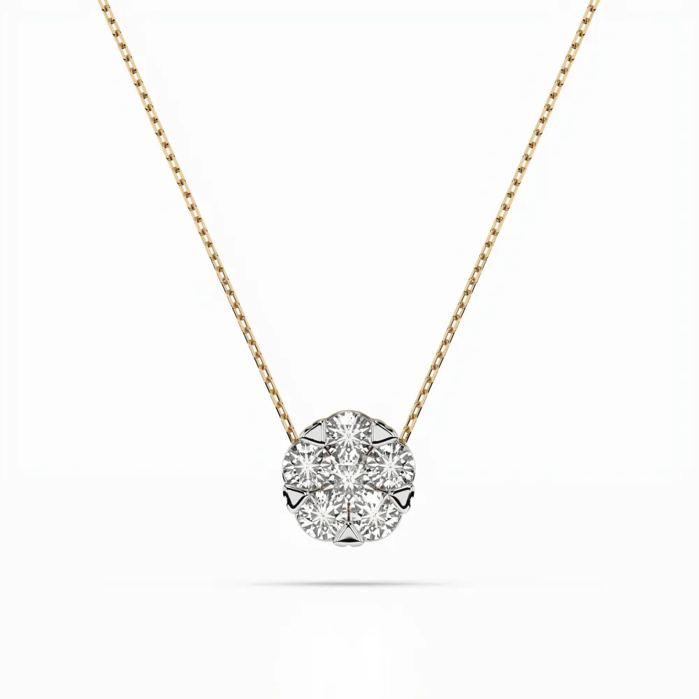 Złoty naszyjnik z brylantami 0,59ct  104-10033 (3,4) K