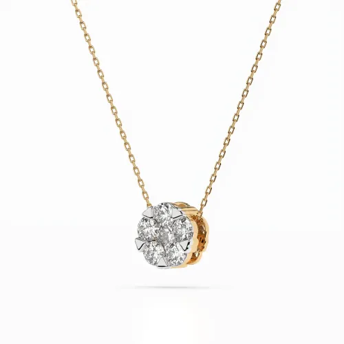 Złoty naszyjnik z brylantami 0,59ct  104-10033 (3,4) K