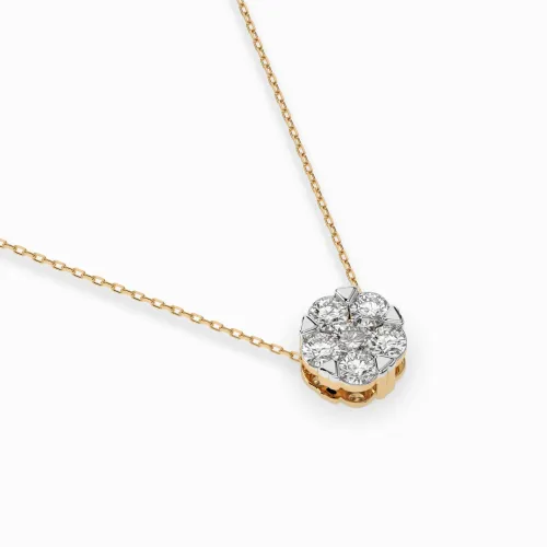 Złoty naszyjnik z brylantami 0,59ct  104-10033 (3,4) K