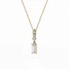 Złoty naszyjnik z diamentem 0,30ct i 0,06ct 104-10071/3  (0,30)BAQ K