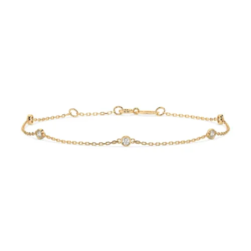 Złota bransoletka z brylantami 0,14ct 105-10008/5  (1,9) K
