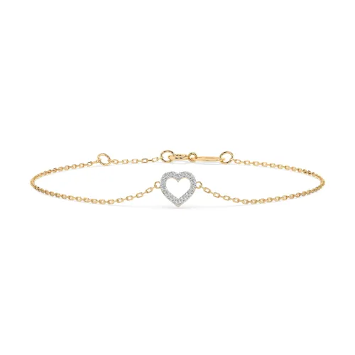 Złota bransoletka z brylantami 0,07ct 105-10005 K