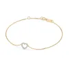 Złota bransoletka z brylantami 0,07ct 105-10005 K