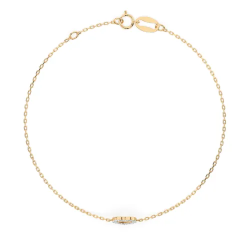Złota bransoletka z brylantami 0,07ct 105-10005 K