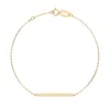 Złota bransoletka z brylantami 0,10ct 105-10017  K