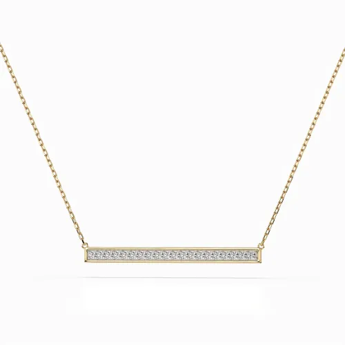 Złoty naszyjnik z brylantami 0,12ct 104-10024  K