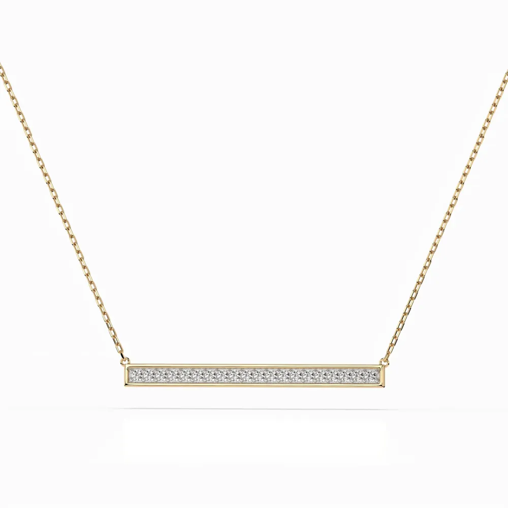 Złoty naszyjnik z brylantami 0,12ct 104-10024  K Złoty naszyjnik z brylantami 0,12ct 104-10024  K