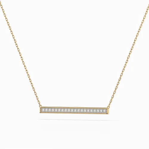 Złoty naszyjnik z brylantami 0,12ct 104-10024  K