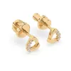 Złote kolczyki z brylantami 0,05ct 102-10061  K Złote kolczyki z brylantami 0,05ct 102-10061  K