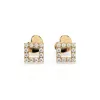 Złote kolczyki z brylantami 0,14ct 102-10053  K Złote kolczyki z brylantami 0,14ct 102-10053  K