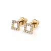 Złote kolczyki z brylantami 0,14ct 102-10053  K Złote kolczyki z brylantami 0,14ct 102-10053  K