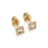 Złote kolczyki z brylantami 0,14ct 102-10053  K Złote kolczyki z brylantami 0,14ct 102-10053  K