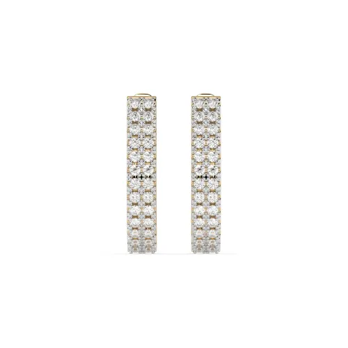 Złote kolczyki z brylantami 0,22ct 102-10300  K