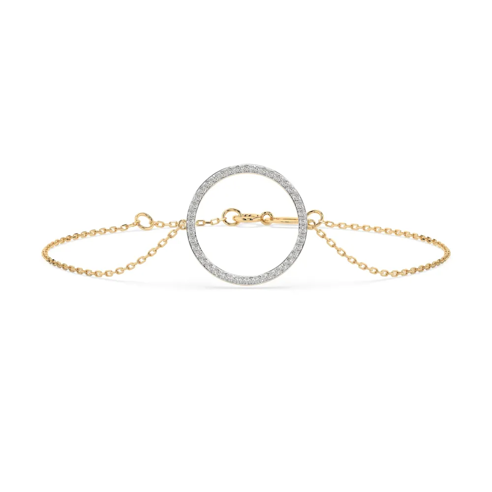 Złota bransoletka z brylantami 0,21ct 105-10007 K Złota bransoletka z brylantami 0,21ct 105-10007 K