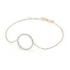 Złota bransoletka z brylantami 0,21ct 105-10007 K Złota bransoletka z brylantami 0,21ct 105-10007 K