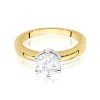 Złoty pierścionek z brylantem 1,00ct  W0482