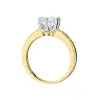 Złoty pierścionek z brylantem 1,00ct  W0482