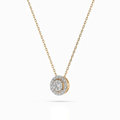 Złoty naszyjnik z brylantami 0,238ct 104-10002 (3.0)  K